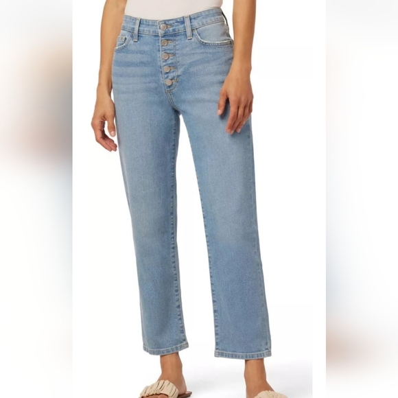 Joe’s Jeans High Rise Straight Crop Aruna Wash Button Fly Denim Size 32 NWT - Picture 12 of 12